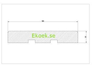 Förkolnad och borstad fasadpanel av nordisk gran